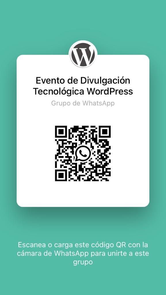 QR grupo wordpress