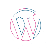 wordpress logo girando